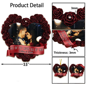 All Of Me Loves All Of You - Personalized Christmas Couple Ornament (Printed On Both Sides)