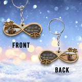 You And Me And The Dog - Personalized Couple Couple Keychain (Printed On Both Sides)
