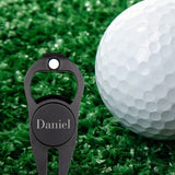 Name Ball Marker Multipurpose Bottle Opener - Golf gift for dad, him, boyfriend, husband, grandpa - Personalized Golf Fork Ball Marker