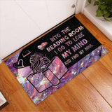 Into The Reading Room I Go - Book Doormat
