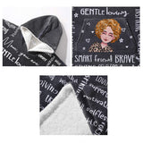 Mom You Are Beautiful - Personalized Mother's Day Mother Blanket Hoodie