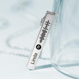 My Favorite Song - Personalized Flexible Square Shaped Bar Necklace