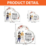 Behind Every Nurse - Personalized Mother's Day Nurse Custom Shaped Acrylic Plaque