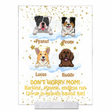 I'm Up In Heaven Having Fun - Personalized Dog Transparent Acrylic Plaque