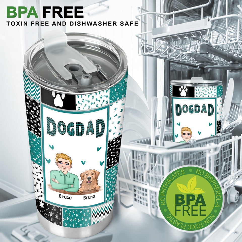 Fur Mom - Dog gift for cat lover - Personalized Tumbler