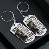 To My Son Crawling Is Acceptable - Personalized Father Stainless Steel Keychain