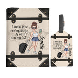 I Haven't Been Everywhere - Personalized Travelling Leather Luggage Tag & Passport Holder