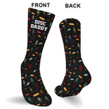 Disc Daddy - Disc Golf gift for dad, grandma, grandpa, mom - Personalized Socks
