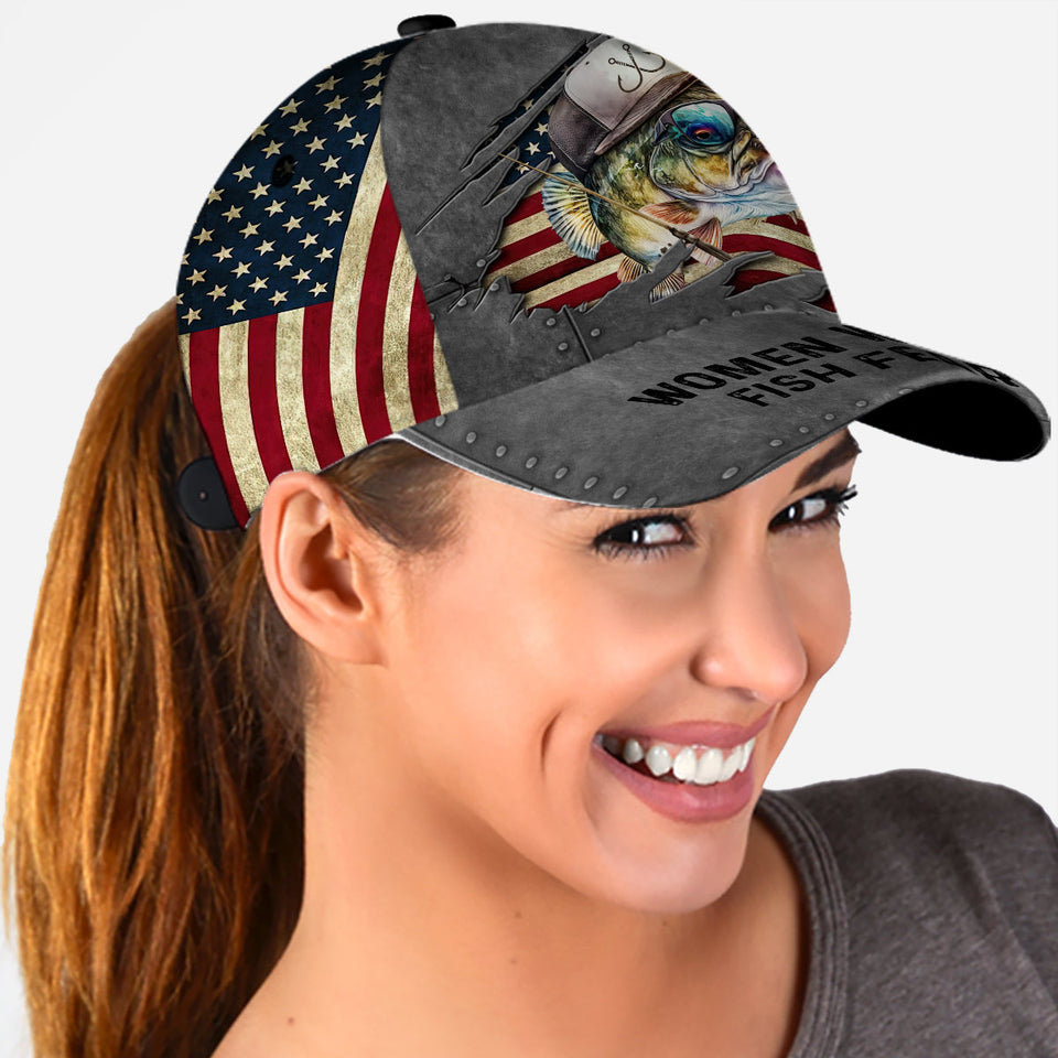 Women Want Me Fish Fear Me - Personalized Fishing Classic Cap