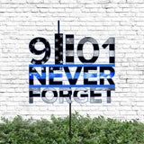 Never Forget - Police Metal Garden Art