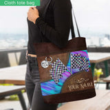 Racing Girl Personalized Tote Bag