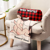 I Love Your Butt - Personalized Couple Blanket