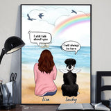 I Love You To The Moon - Personalized Dog Canvas And Poster