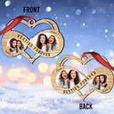 Besties Forever - Personalized Christmas Ornament (Printed On Both Sides)