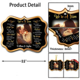 We Are A Team - Personalized Christmas Couple Ornament (Printed On Both Sides)