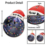 Sport Lovers - Personalized Christmas Bowling Ornament (Printed On Both Sides)