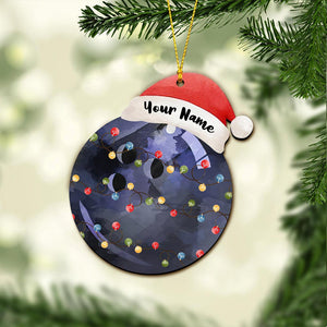 Sport Lovers - Personalized Christmas Bowling Ornament (Printed On Both Sides)