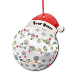 Sport Lovers - Personalized Christmas Golf Ornament (Printed On Both Sides)
