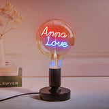 Any Name Light Bulbs - Personalized Any Name Light Bulbs Lamp