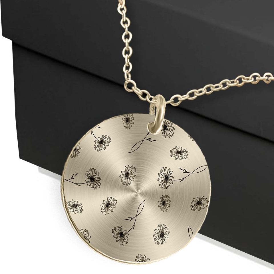 Mom’s Birth Flowers - Personalized Mother's Day Mother Round Pendant Necklace