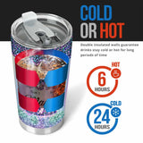 Mama Bear - Personalized Mother's Day Tumbler With 3D Pattern Print