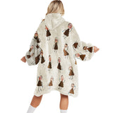 Grandma's Little Cuties - Gift for grandma, mom, dad, grandpa - Personalized Blanket Hoodie