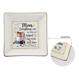 You Helped Me To Be - Personalized Mother Jewelry Dish