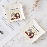 Never Truly Part - Personalized Mother's Day Mother Jewelry Dish