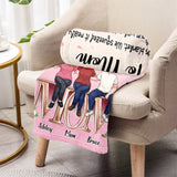 We Hugged This Blanket - Personalized Mother's Day Mother Blanket
