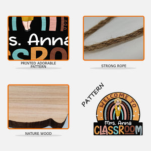 Welcome To Classroom - Personalized Teacher Wood Sign