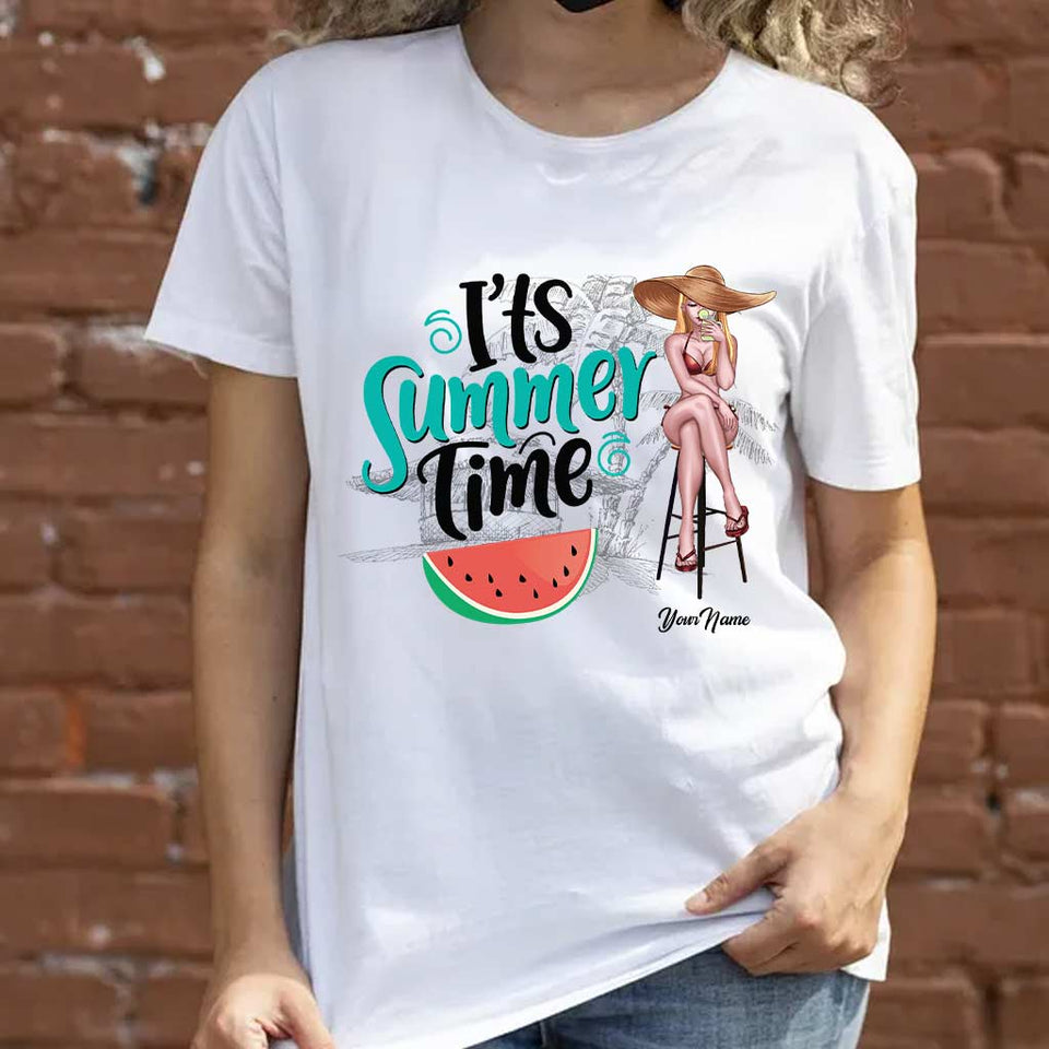 It's Summer Time - Personalized Sea Lover T-shirt and Hoodie