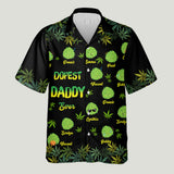 Dopest Dad Ever - Personalized Weed Hawaiian Shirt