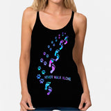 Never Walk Alone - Dog Cross Tank Top