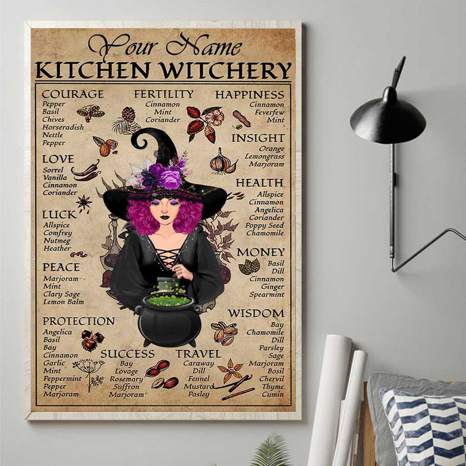 I Believe In God And Goddess - Witch Personalized Poster