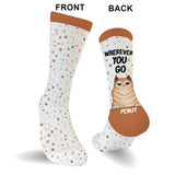 I Will Follow You Whatever You Go - Gift for dog lovers, dog lover - Personalized Socks