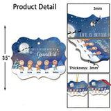 Life is Better With Grandkids - Personalized Christmas Grandma Ornament (Printed On Both Sides)