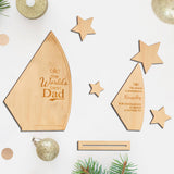 Dad's Trophy - Personalized Father 3 Layered Big Freestanding