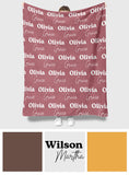 Custom Name Pattern - Personalized Daughter Blanket