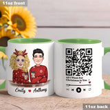 All I Want For Christmas Is You - Personalized Couple Accent Mug