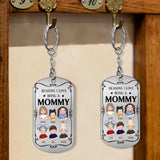 Resons I Love Being A Poppy - Gift for grandpa, grandma, mom, dad, uncle, aunt, brother, sister - Personalized Stainless Steel Keychain
