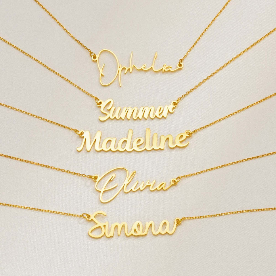 Custom Name - Personalized granddaughter Name Necklace