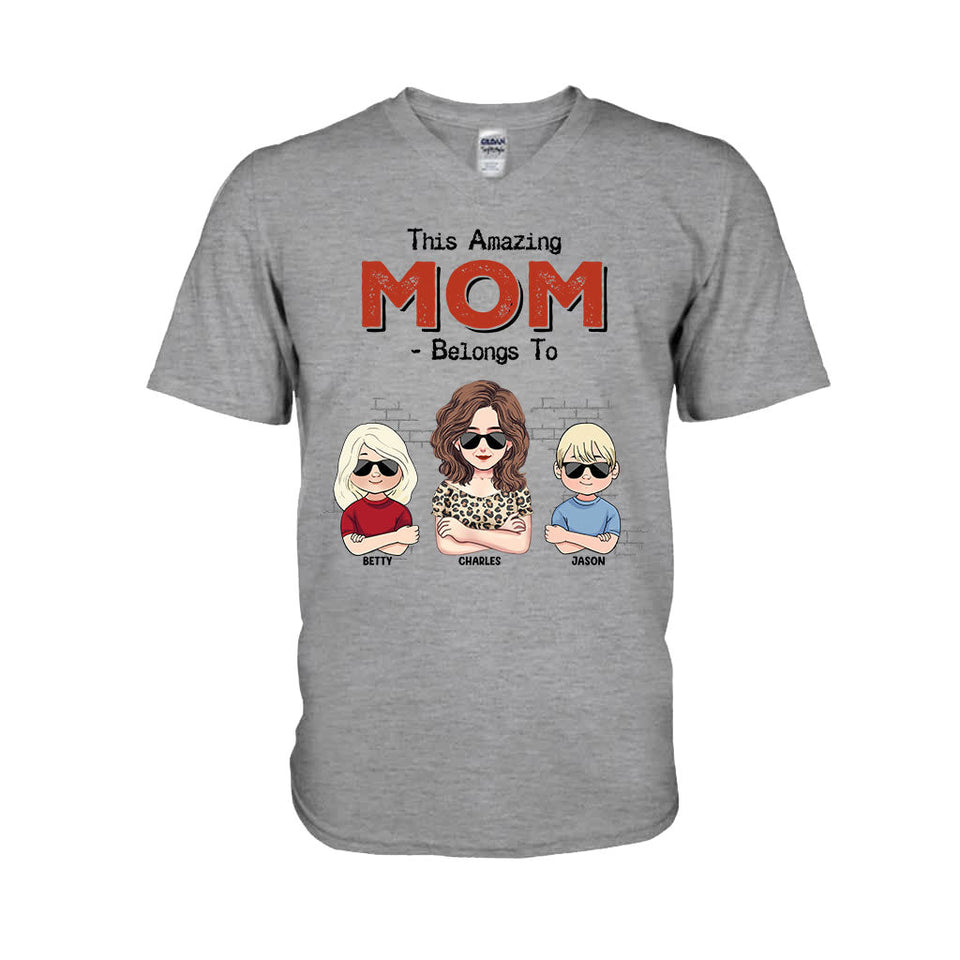 This Amazing Dad Belongs To - Gift for dad, dad, grandpa - Personalized T-shirt And Hoodie