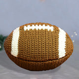 Knitted American Football Ball - Football Hand Knitted Doll