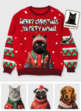 Merry Christmas Ya Filty Anima - Personalized Dog Ugly Sweater