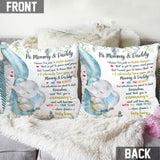 Love From Baby Bump - Personalized Mother Throw Pillow