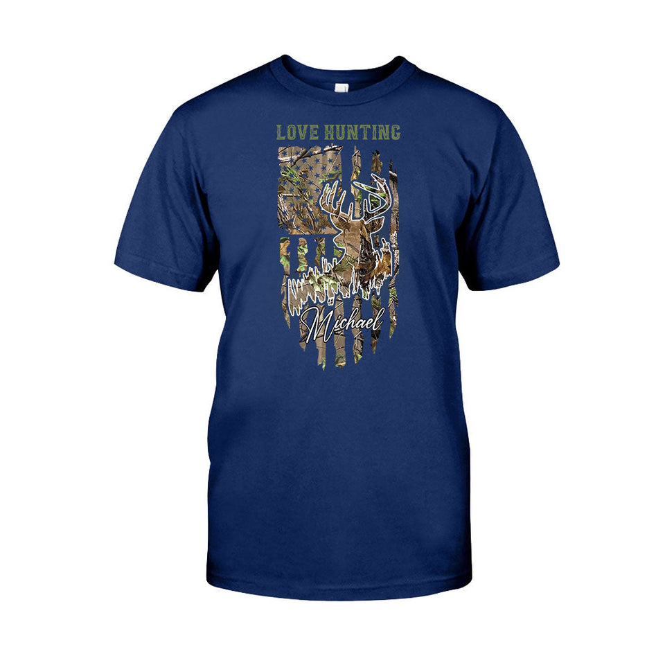 Love Hunting - Personalized Hunting T-shirt And Hoodie