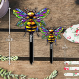 Stunning Hummingbird, Bee, Butterfly... - Personalized Gardening Plant Marker Stake