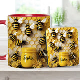 Gardening Stunning Bee - Personalized Gardening Accent Mug