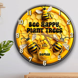 Gardening Time - Personalized Gardening Wall Clock