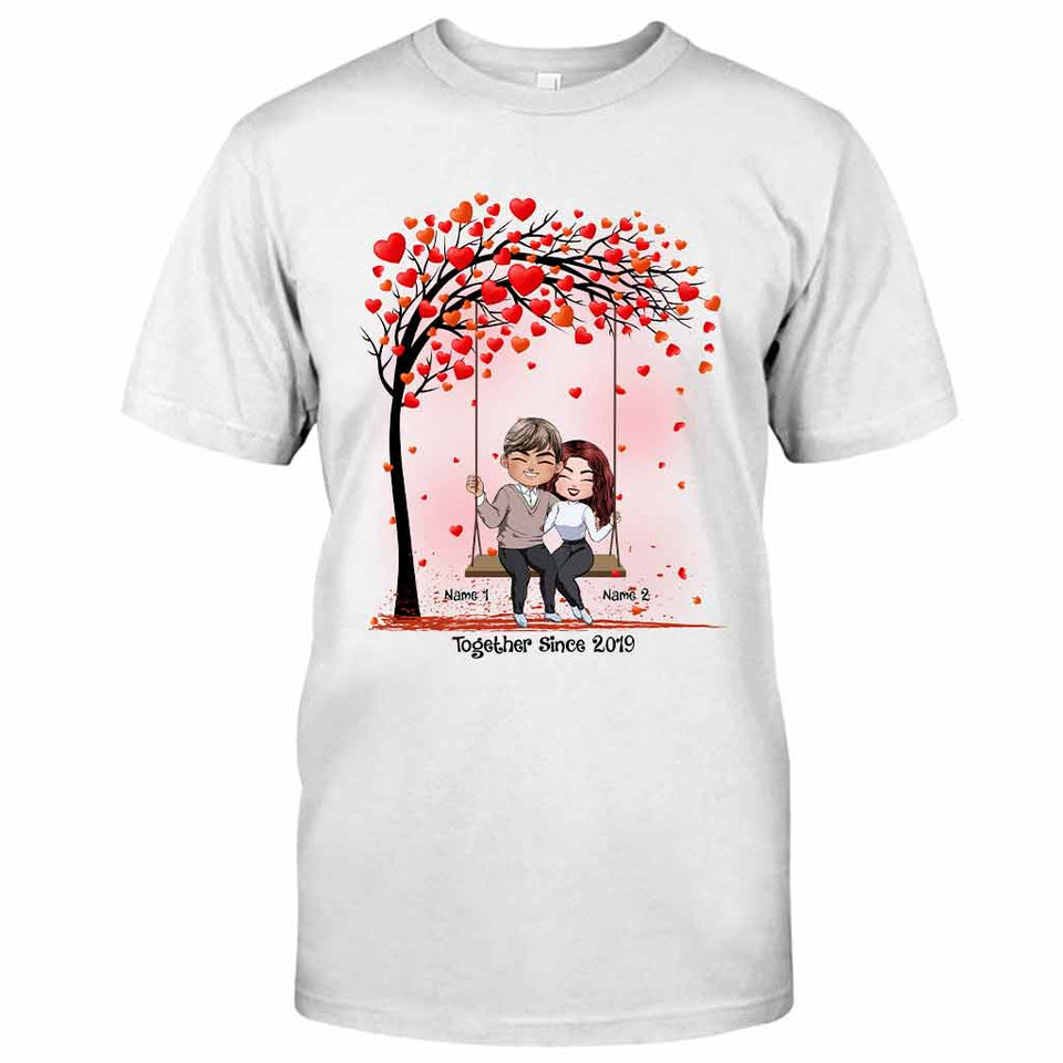 Together - Personalized Couple T-shirt and Hoodie